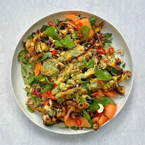 Cauliflower Salad on a plate